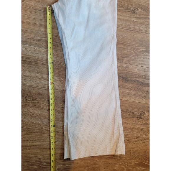 Ralph Lauren Pants Pinstripe Sz 14 Cotton Career White Black - Picture 8 of 13